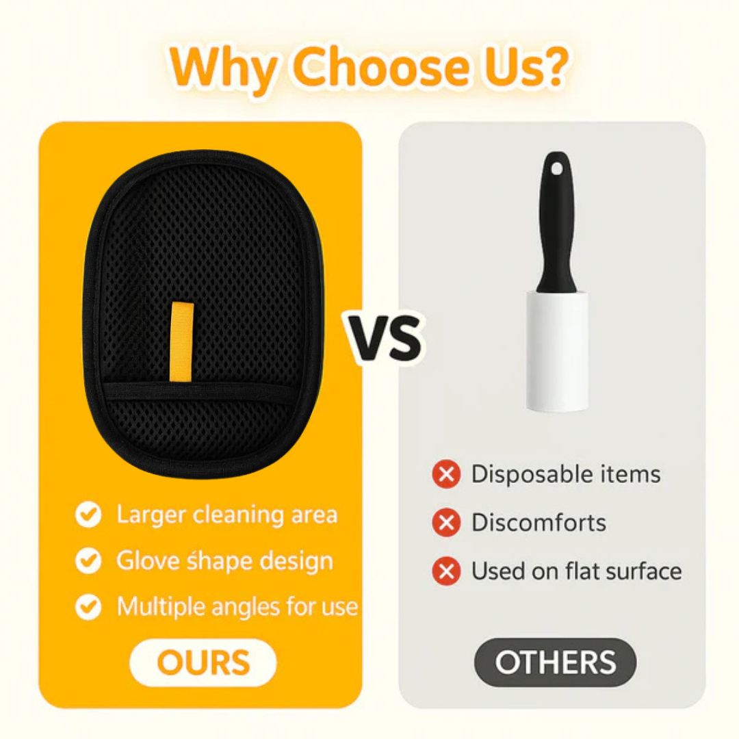 Pawsh™ Pet Hair Remover Glove Pawsh Style