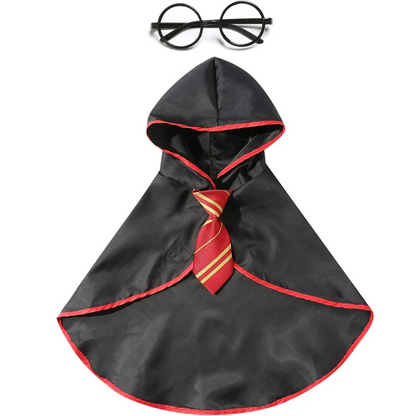 Halloween Wizard Costume for Dogs & Cats – Soft Hoodie with Glasses My Store