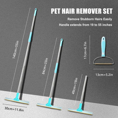 Plastic Long Handled Broom Mop Brush Remover Dog Hair Remover Adhesive Brush Pet Broom Cat Hair Remover Dog Hair Scraper